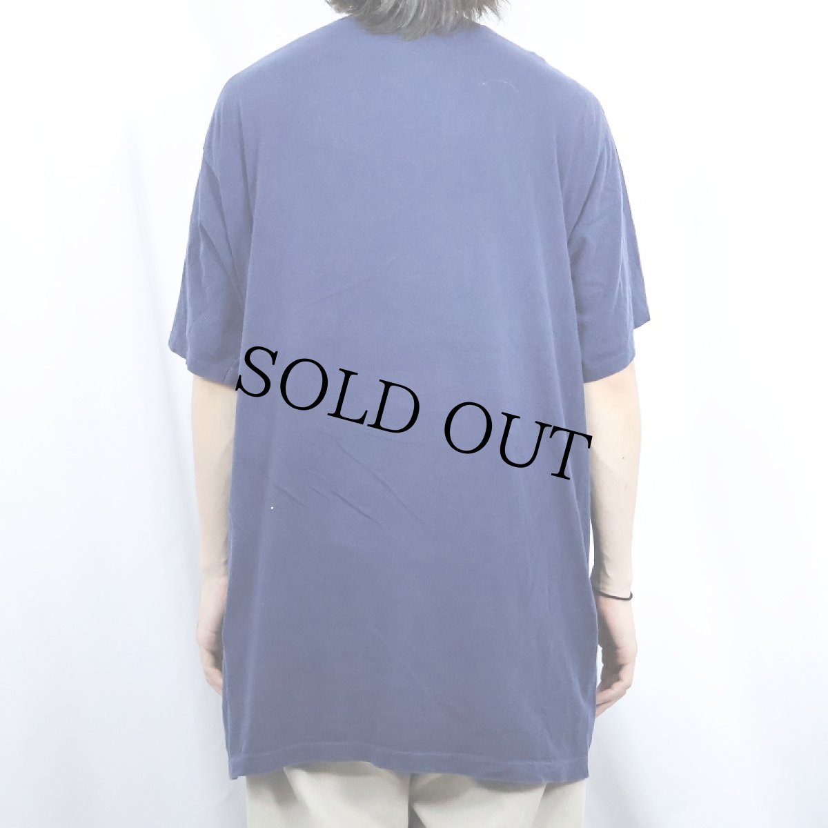 画像3: 90's Transformers アニメ フロッキープリントTシャツ NAVY (3)