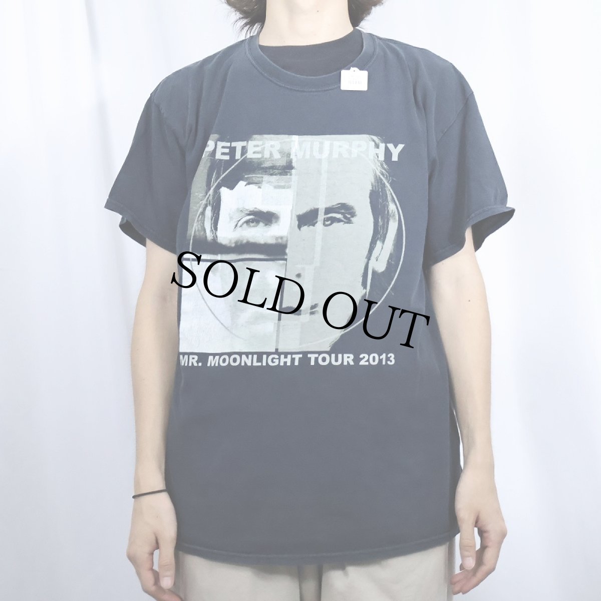 画像2: 2013 Peter Murphy "Mr. Moonlight tour 2013." ミュージシャンツアーTシャツ BLACK L (2)