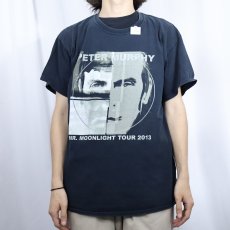 画像2: 2013 Peter Murphy "Mr. Moonlight tour 2013." ミュージシャンツアーTシャツ BLACK L (2)