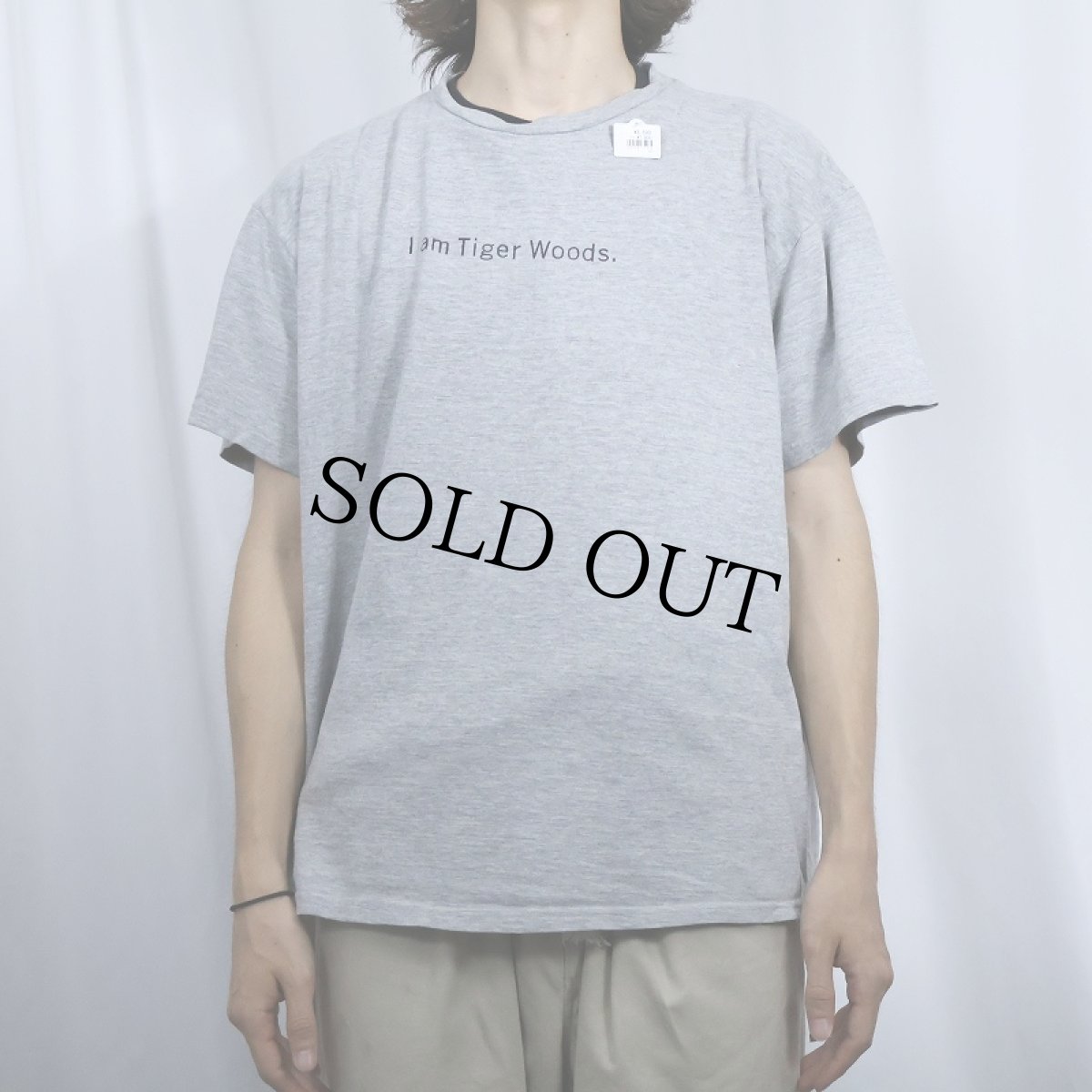 画像2: 90's NIKE "I am Tiger Woods." プロゴルファープリントTシャツ M (2)