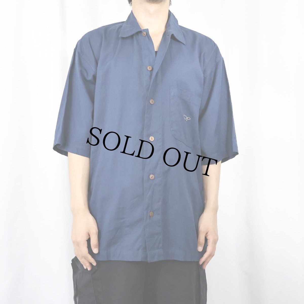 画像2: 80〜90's Ocean Pacific レーヨン×コットンシャツ M (2)