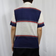 画像3: 80's Ocean Pacific ファットボーダー柄 ポロシャツ M (3)
