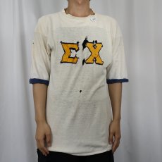 画像2: 60's Campus Classics ワッペン付き フットボールTシャツ (2)