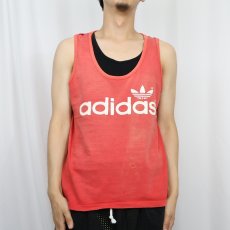 画像2: 80's adidas ロゴプリントタンクトップ L (2)