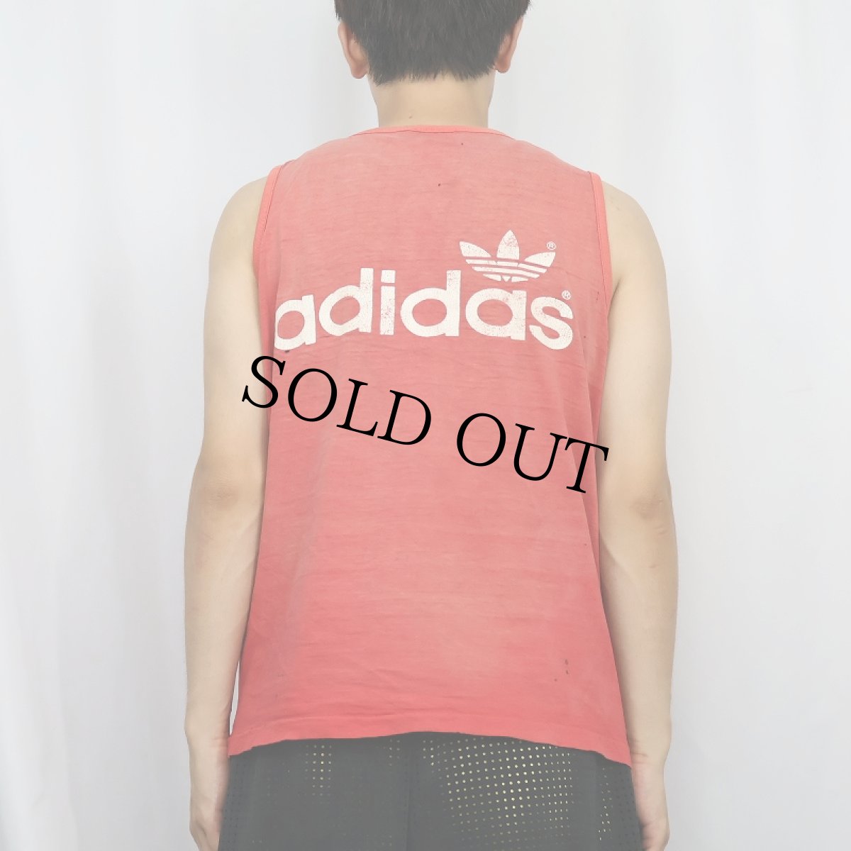 画像3: 80's adidas ロゴプリントタンクトップ L (3)
