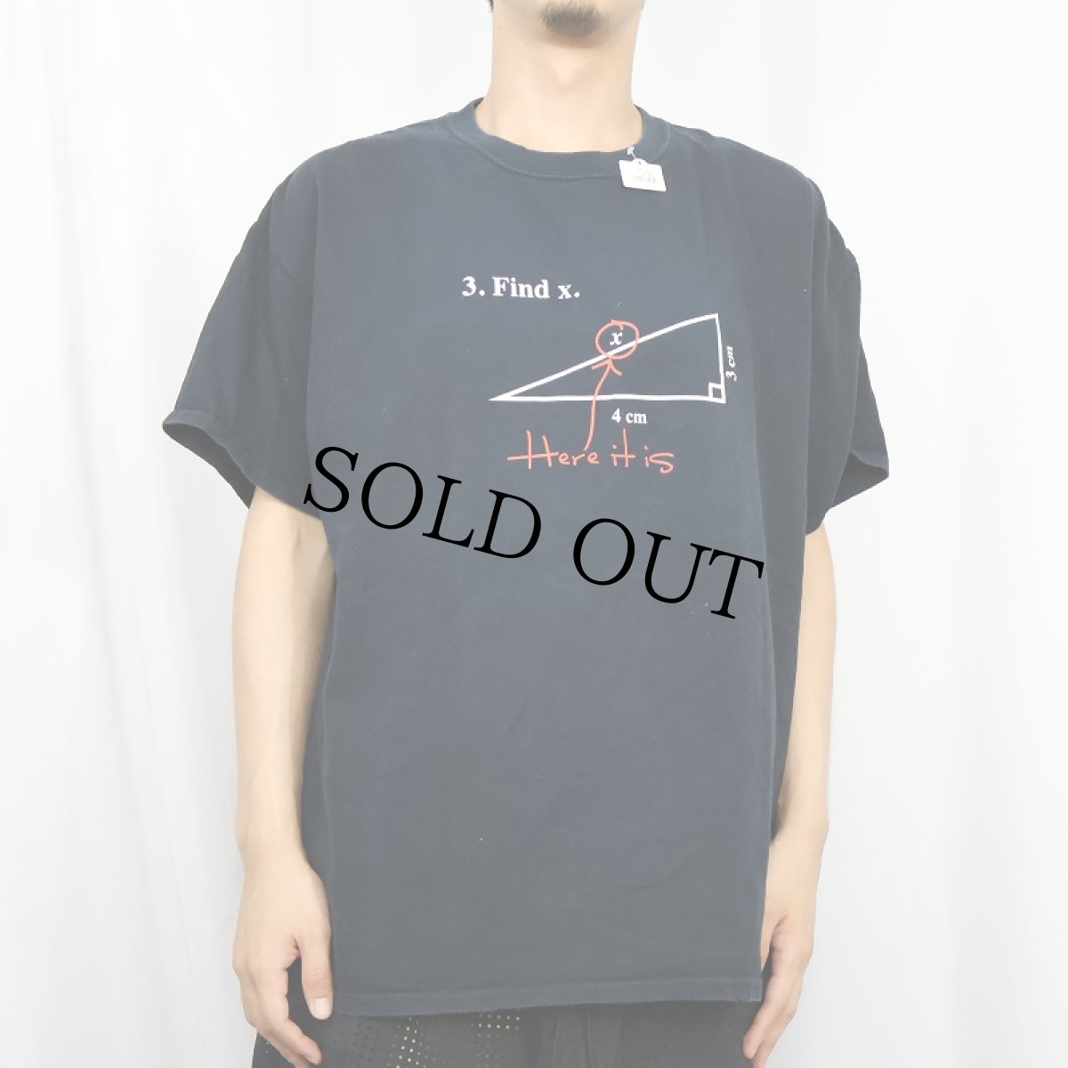 画像2: 2000's "Find X" 数式プリントTシャツ BLACK XL (2)
