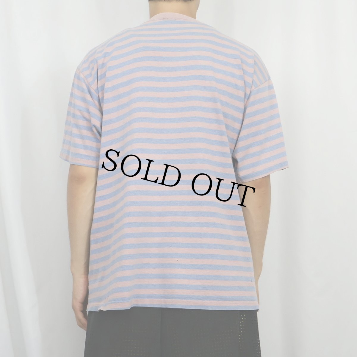 画像3: 90's Levi's "LEVI STRAUSS&CO" ボーダー柄 ロゴ刺繍Tシャツ (3)