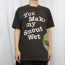 画像2: 90's Weinhard's USA製 "You Make my Snout Wet" ビールメーカー プリントTシャツ XL (2)