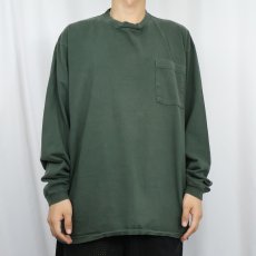 画像2: 90's patagonia USA製 ロゴ刺繍 ポケットロンT XL  (2)