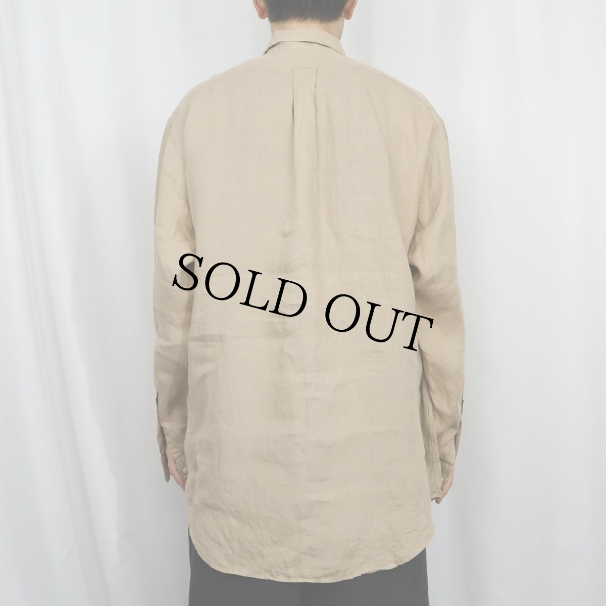 画像3: POLO Ralph Lauren "WHITFIELD" リネンシャツ M (3)