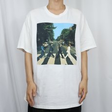 画像2: 2005 THE BEATLES "ABBEY ROAD" ロックバンドアルバムTシャツ XL (2)