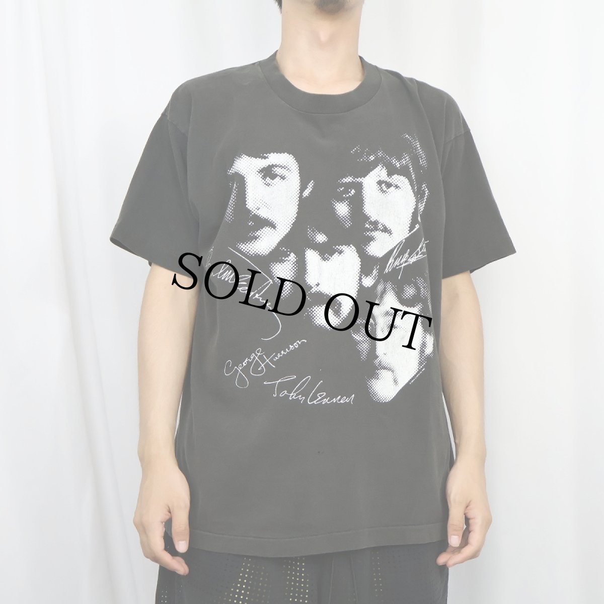 画像2: 90's BEATLES USA製 ロックバンドTシャツ BLACK XL (2)
