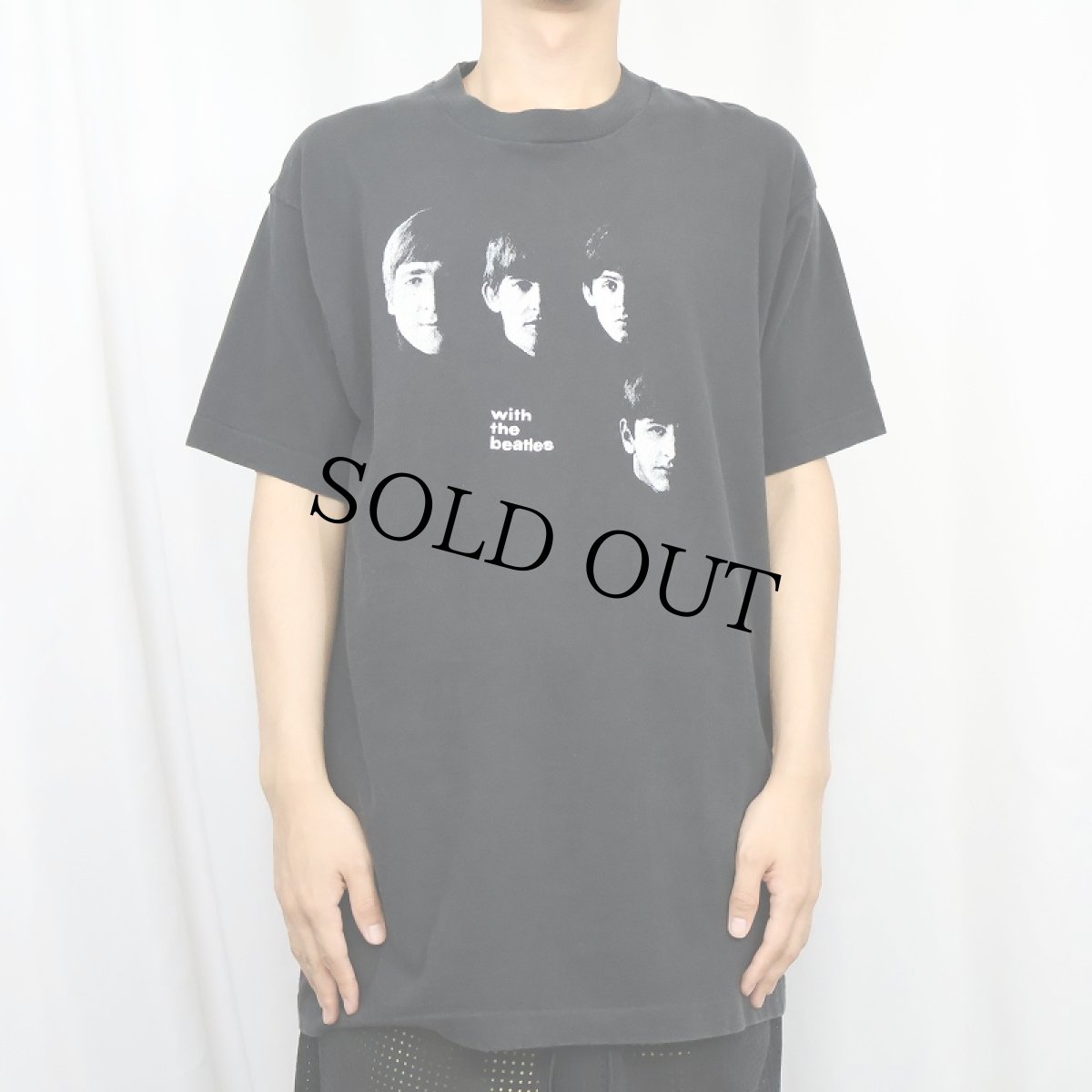 画像2: 90's THE BEATLES USA製 ロックバンドTシャツ BLACK L (2)