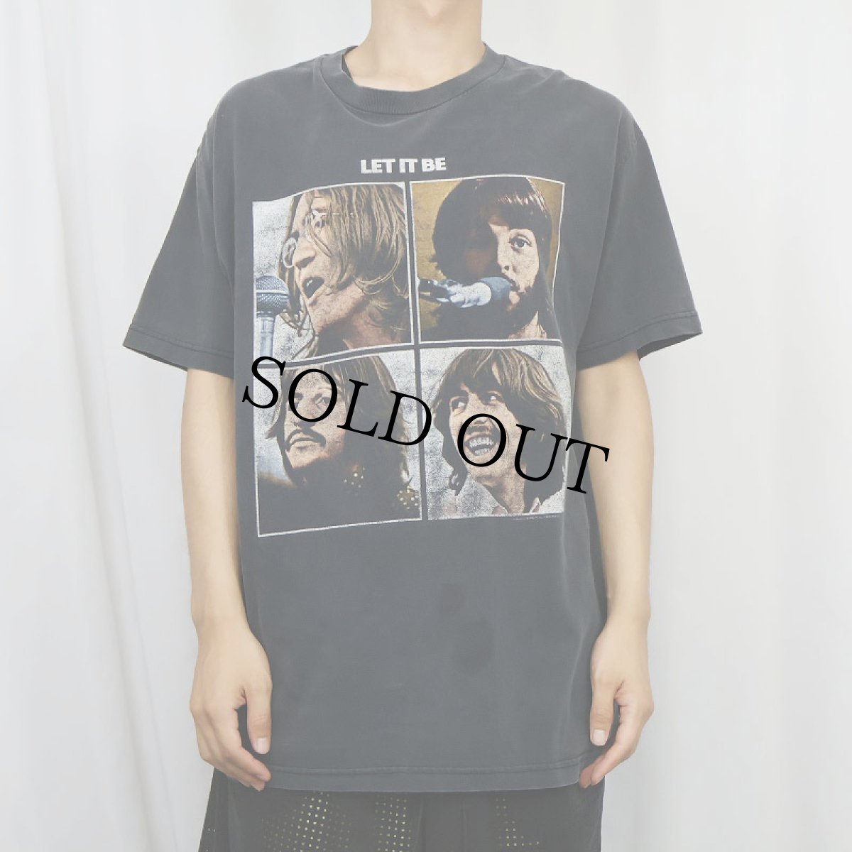 画像2: 2005 THE BEATLES "LET IT BE" ロックバンドTシャツ BLACK L (2)