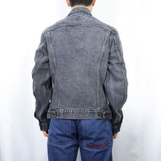 画像3: 80's Levi's 71506-0259 先染めブラックデニムジャケット 42L (3)