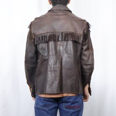 画像3: 〜60's Mid Western Sport Togs フリンジ付きレザージャケット (3)