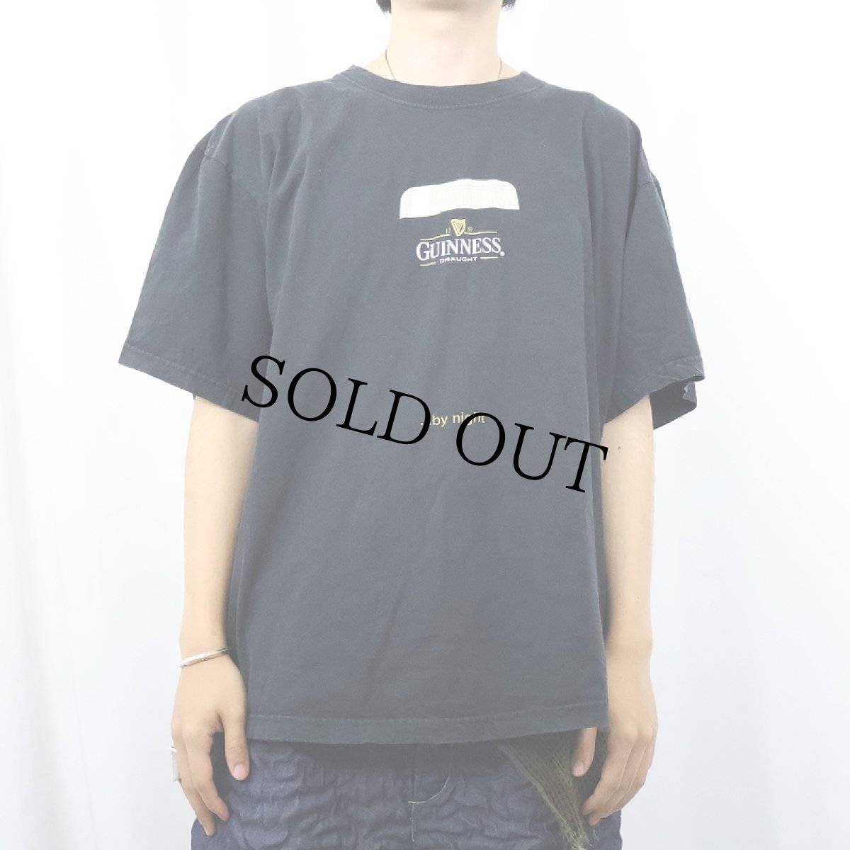画像2: GUINNESS BEER ロゴプリントTシャツ BLACK XL (2)