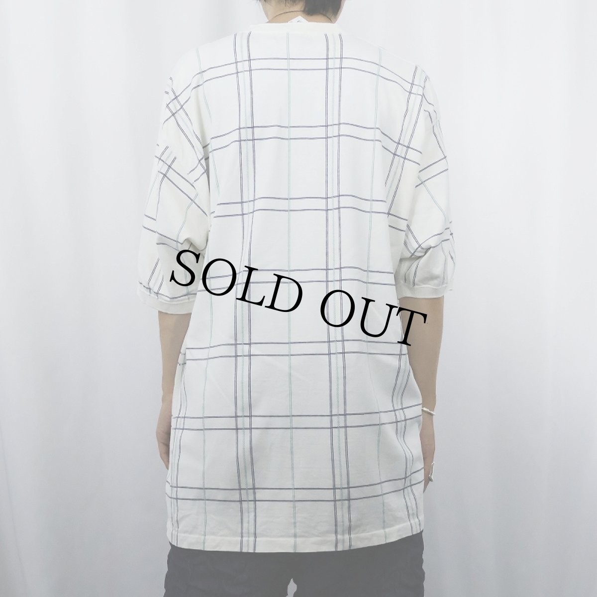 画像3: 80〜90's Eddie Bauer USA製 チェック柄 ヘンリーネックTシャツ XL (3)