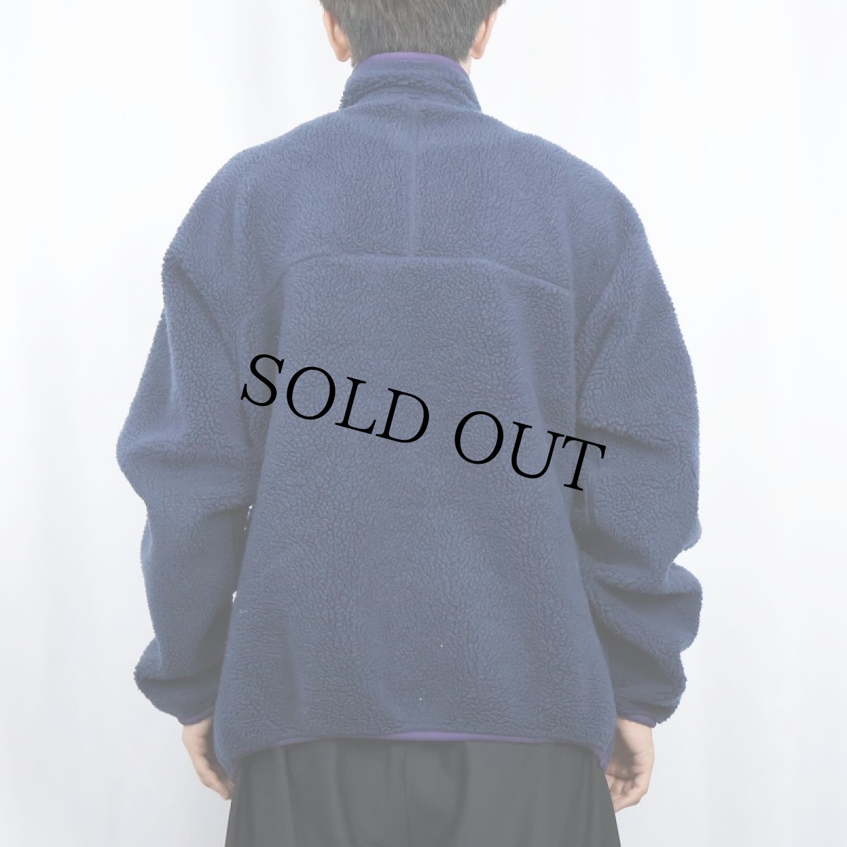 画像3: 90's Patagonia USA製 ベビーレトロカーディガン NAVY XL (3)