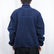 画像3: 90's Patagonia USA製 ベビーレトロカーディガン NAVY XL (3)