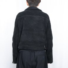 画像3: POLO Ralph Lauren "Double Riders Type" ボアライダースジャケット BLACK L タグ付き未使用 (3)