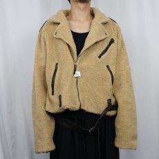 画像2: POLO Ralph Lauren "Double Riders Type" ボアライダースジャケット XXL タグ付き未使用 (2)