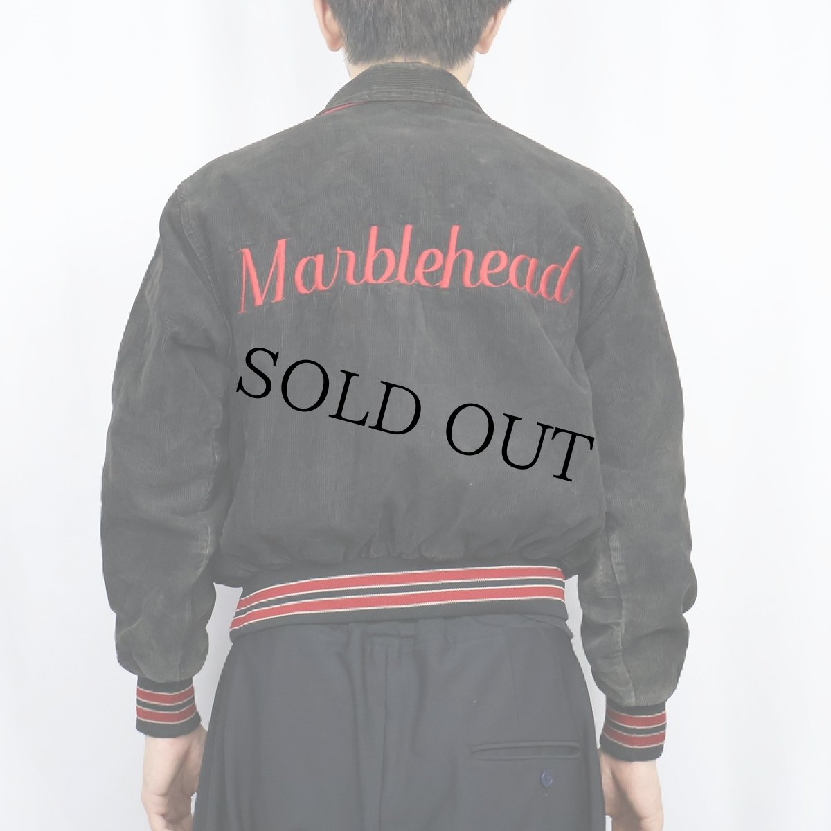 画像2: 80's WEST WIND USA製 "Marblehead" 中綿入り コーデュロイスタジャン XL (2)