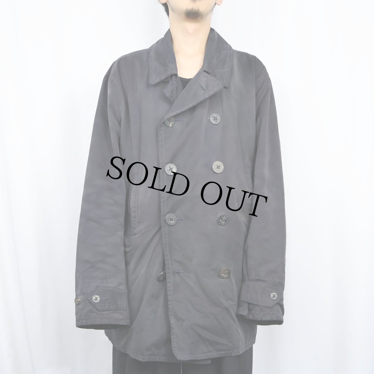 画像2: POLO Ralph Lauren コットン×ポリエステル Pコート XXL (2)