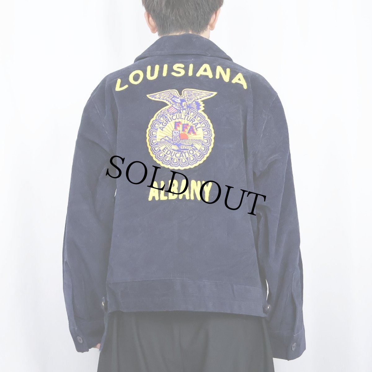 画像4: FFA "LOUISIANA ALBANY" ファーマーズコーデュロイジャケット NAVY SIZE100-44 (4)