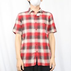 画像2: 2012SS Patagonia "ORGANIC COTTON" オンブレーチェック柄 コットンシャツ M (2)