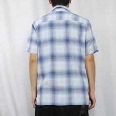 画像3: 2018SS Patagonia "ORGANIC COTTON" オンブレーチェック柄 ちりめんシャツ M (3)