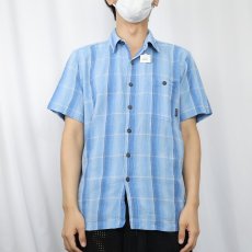 画像2: 2000SS Patagonia "ORGANIC COTTON" オンブレーチェック柄 コットンシャツ M (2)