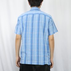 画像3: 2000SS Patagonia "ORGANIC COTTON" オンブレーチェック柄 コットンシャツ M (3)