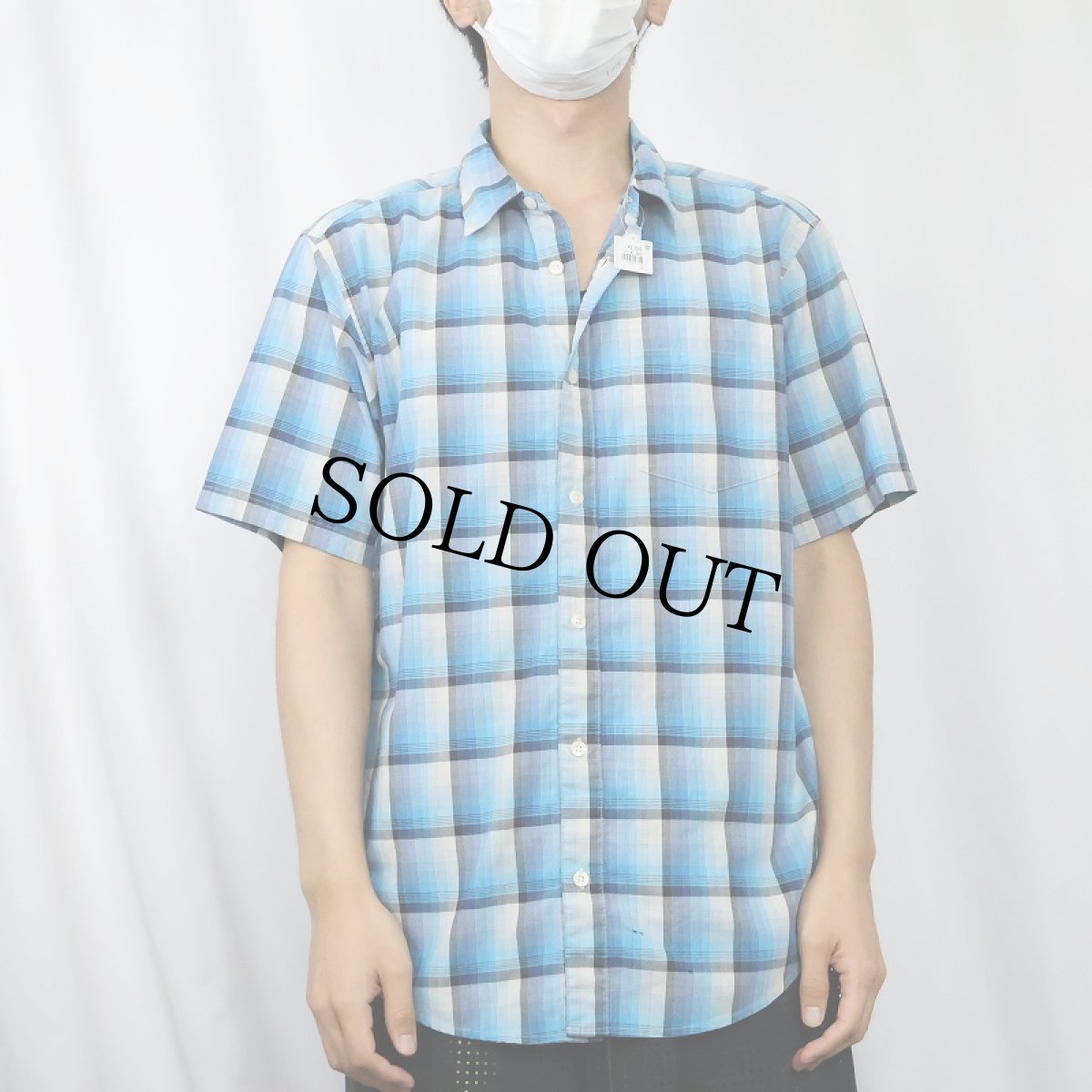 画像2: 2013SS Patagonia "ORGANIC COTTON" チェック柄 コットン×ポリエステルシャツ M (2)