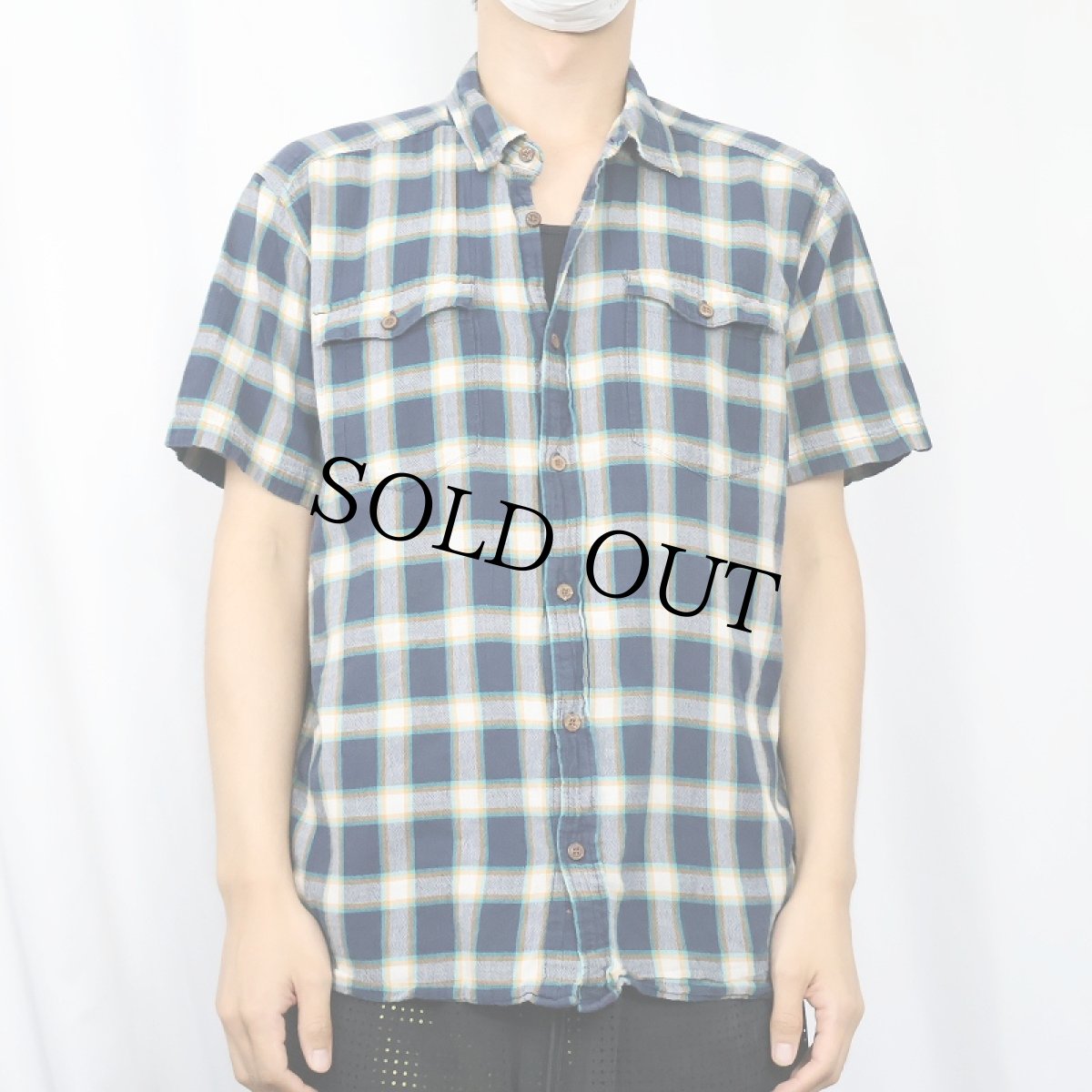 画像2: 2017SS Patagonia "ORGANIC COTTON" チェック柄 コットンシャツ L (2)