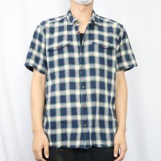 画像2: 2017SS Patagonia "ORGANIC COTTON" チェック柄 コットンシャツ L (2)