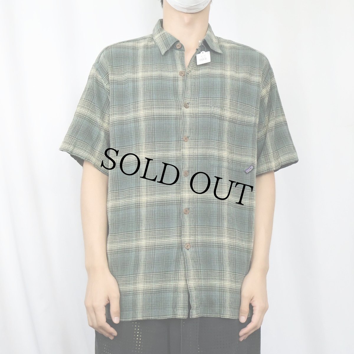 画像2: 2000's Patagonia "ORGANIC COTTON" チェック柄 コットンシャツ (2)