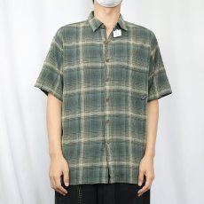 画像2: 2000's Patagonia "ORGANIC COTTON" チェック柄 コットンシャツ  (2)