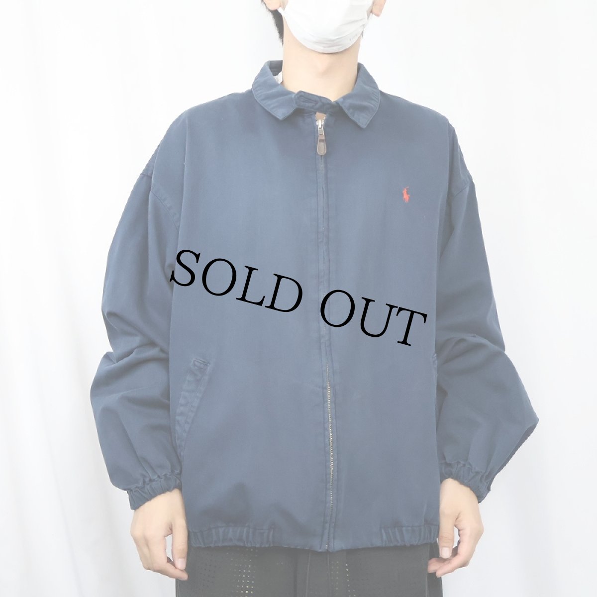 画像2: POLO Ralph Lauren ロゴ刺繍 コットンスイングトップ NAVY XXL (2)