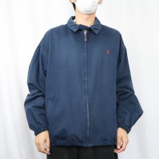 画像2: POLO Ralph Lauren ロゴ刺繍 コットンスイングトップ NAVY XXL (2)