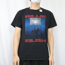画像2: Billie Eilish ミュージシャンプリントTシャツ BLACK M (2)