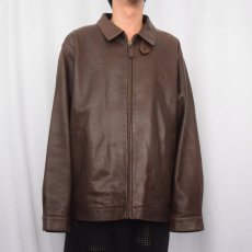 画像2: POLO Ralph Lauren チンスト付き ラムレザージャケット XL (2)