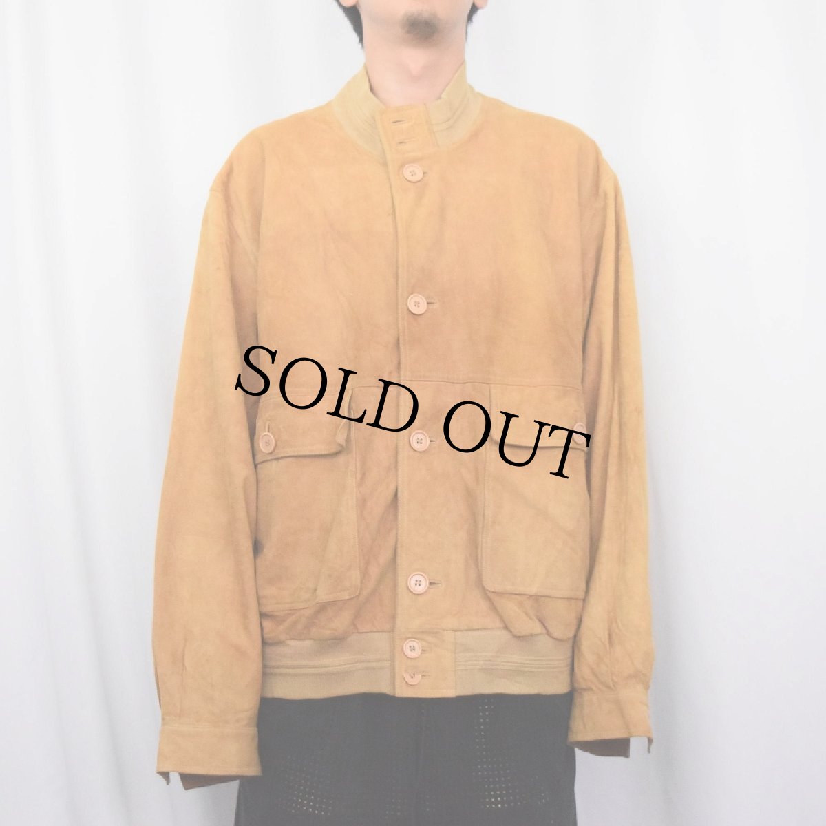 画像2: 80〜90's BERNIE'S "A-1 TYPE" スエードレザージャケット (2)