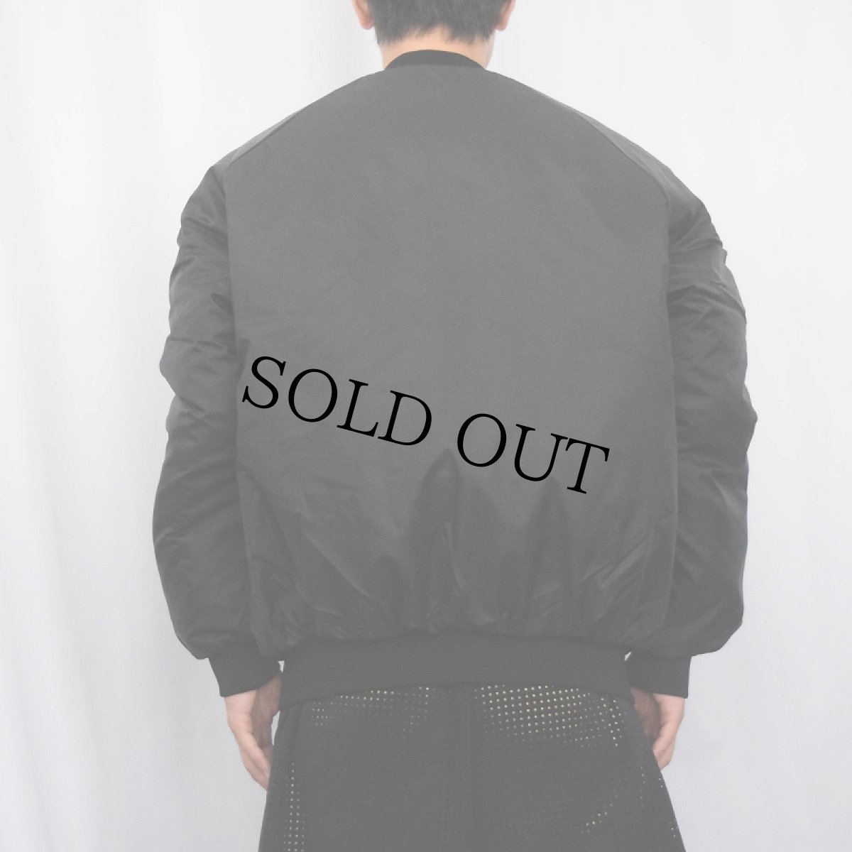 画像3: 〜90's Line one CANADA製 "MAXELL" 企業ロゴ刺繍入り キルティングライナー ナイロンスタジャン BLACK L (3)