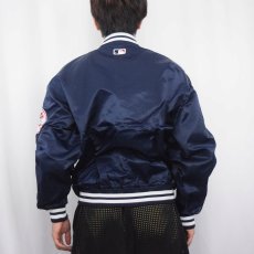 画像3: 90's STARTER Diamond collection "New York Yankees" ワッペン付き ナイロンスタジャン NAVY M (3)