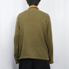画像3: 90's〜 ハーフジップ コットンニットセーター (3)