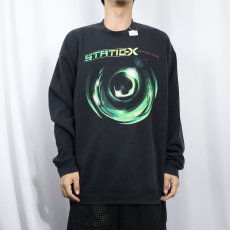 画像2: 2000's STATIC-X "Shadow Zone" ニュー・メタルバンドアルバムスウェット BLACK (2)