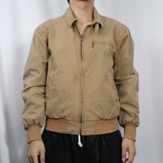 画像2: 80's BANANA REPUBLIC エルボーパッチ付き コットンスイングトップ S (2)