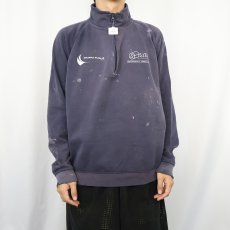画像2: "GRUPPO PUGLIA×S.I.T.A" 企業プリント ハーフジップスウェット NAVY (2)