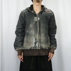 画像2: OXBOW フード付き ジップジャケット M (2)